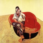 1965 Francis Bacon – Portrait of Lucian Freud on Orange Couch