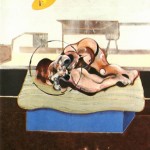 1972 Francis Bacon – Three studies of figures on beds – center