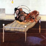 1972 Francis Bacon – Three studies of figures on beds – left